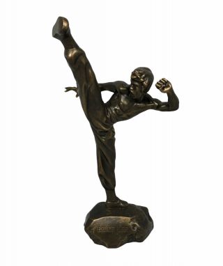 Bruce Lee Kung Fu Sculpture Decoration Art Statue Figures Resin -