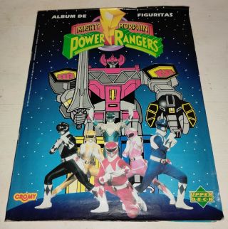 1995 Saban Vintage Very Rare Argentina Sticker Album Power Rangers Cromy