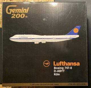 Gemini Jets 1:200 Lufthansa Boeing 747 - 8 D - Abyt Köln Retro Colors G2dlh536