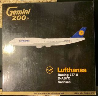 Gemini Jets 1:200 Lufthansa Boeing 747 - 8 D - Abyc Sachsen G2dlh572