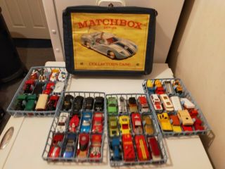 Matchbox Lesney Superfast,  1 - 75 Joblot Of 49 Cars With Matchbox Case.