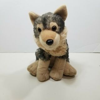 Wild Republic Wolf Plush 12 " Stuffed Animal Cub Gray