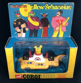 The Beatles 1960s Corgi Toys Yellow Submarine Toy Boxed Complete 803