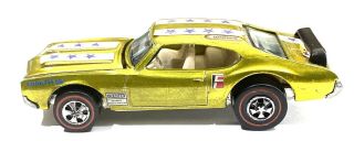 1971 Hot Wheels Olds 442 Yellow C9 2