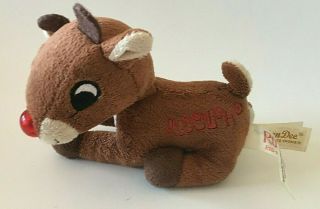 VTG Dan Dee Collectors Choice Rudolph The Red Nose Reindeer 5” Plush Plays Music 2