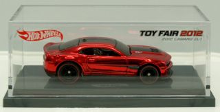 Hot Wheels 2012 Toy Fair Exclusive Camaro Zl1 Red Specraflame In Case