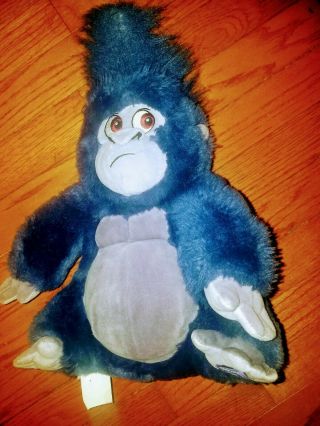 Disney Store Toy Tarzan Blue Terk Gorilla Ape Plush Stuffed Animal 15 "