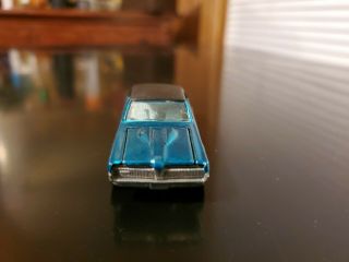 Hot Wheels Redline 1967 Custom Cougar teal/blue Black Roof Hong Kong 3