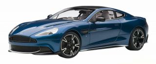 Autoart 1/18 Aston Martin Vanquish S 2017 Metallic Blue 70274 Ems W/tracking