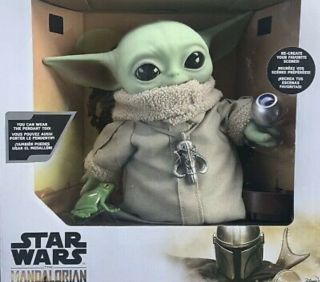 Mattel Star Wars Action Figure The Child Baby Yoda 11  Plush W/ Accessories