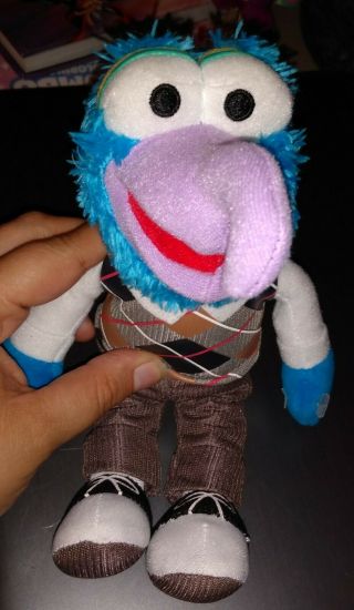 Disney Just Play Gonzo Muppets Plush Toy Doll Plaid Vest Most Wanted Euc - 10.  5 "