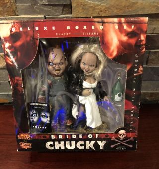 Mcfarlane Movie Maniacs Bride Of Chucky Deluxe Box Set