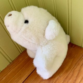 Cute Vintage 1980 Gund White Snuffles Polar Bear Plush Stuffed Animal 7” Euc
