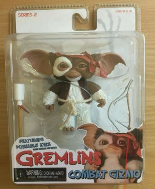 Neca Gremlins 2 Combat Rambo Gizmo Mogwai Action Figure Reel Toys