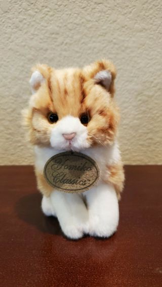 Russ Berrie Yomiko Classics Orange Tabby Kitty Cat 5 - 1/2 " Plush /w Tags