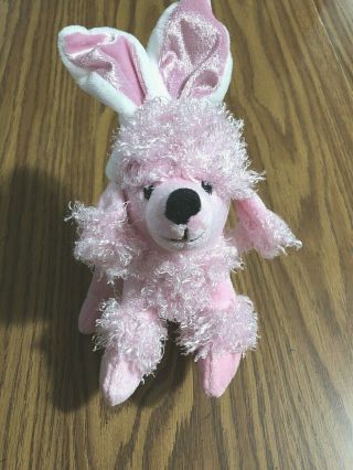 Dan Dee Pink Poodle Plush Toy With Rabbit Ears 9 In.  Collector 