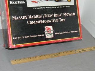 Massey Harris 22 Tractor w/ Idea Mower 2006 Wisconsin Farm Show 1:16 NIB 6