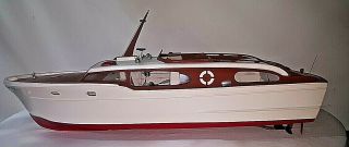 1950s Chris Craft Corvette Large Scale Rc Sterling Model Boat 49 " For Part