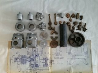 Wall Wizard two cylinder engine casting kit - Hard To Find 2