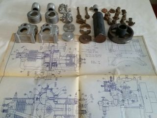 Wall Wizard two cylinder engine casting kit - Hard To Find 3