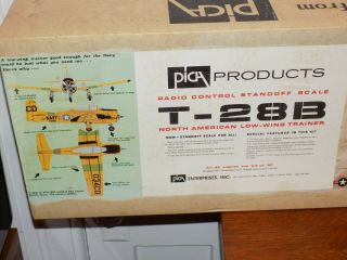 Vintage 1980’s T - 28B North American Low - Wing Trainer RC Model Kit 3