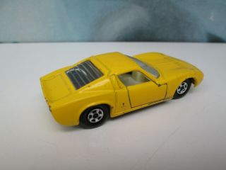 Matchbox/ Lesney 33c Lamborghini Miura Yellow - Superfast - CREAM Interior 4