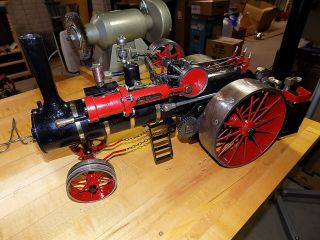 Live Steam Traction Engine And Thresher Models Scratch Built In 1980 