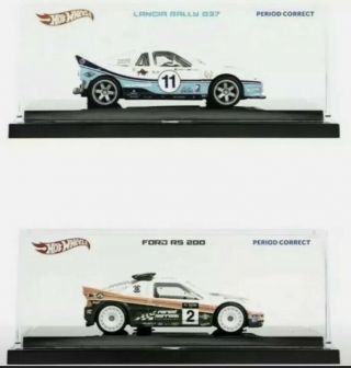 Confirmed Order Period Correct X Hot Wheels Lancia 037 & Ford Rs200 Set