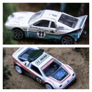 Authentic Period Correct X Hot Wheels Lancia 037 & Ford Rs200 Set