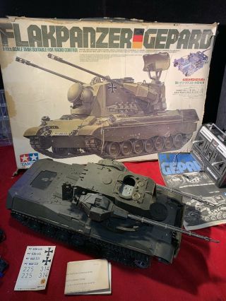 Tamiya 1/16 Flakpanzer Gepard R/c Motorized Tank With Medal Tracks Instructions