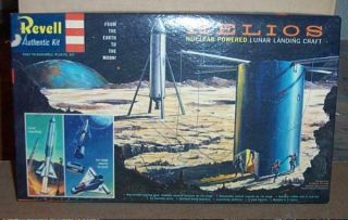 Revell S Helios Lunar Landing Craft,  1/156 Scale,  H - 1829:198,  1959,  Parts