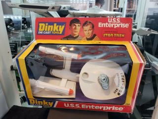 Dinky Toys No.  358 Star Trek Uss Enterprise 1977 Mib Vintage Diecast