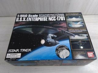 Bandai Star Trek 1/850 Uss Enterprise Ncc - 1701 Plastic Model Kit (703)
