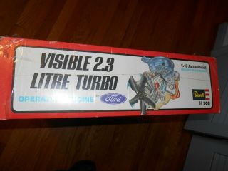 Revell Visible Ford 2.  3 Litre Turbo Operating Engine Model Kit H - 906