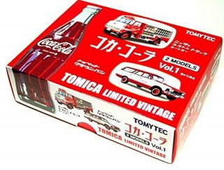 Tomica Limited Vintage 2 Models Nissan 3.  5t Truck Crown Van Coca Cola 1/64