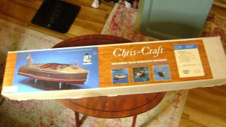 Old Dumas B/o 1234 Chris Craft 1940 Barrel Back Mahogany Runabout Wood Boat Kit