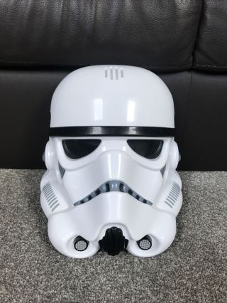 Disney Store Star Wars Storm Trooper Helmet With Voice Changer And Phrases