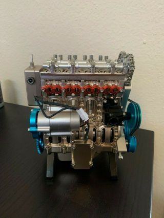 V4 4 - Cylinder Stirling Engine Motor Car Diy Model Kit Educational Toy Gift Xmas