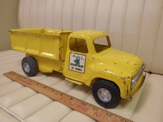 1964 Buddy L " Department Of Parks " Dump Truck Pressed Steel Toy