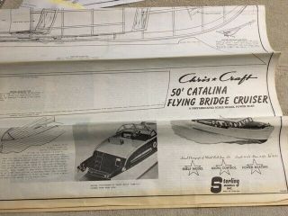 Vintage Sterling Models Chris Craft 50’ Catalina Fyling Bridge Cruiser for RC 6