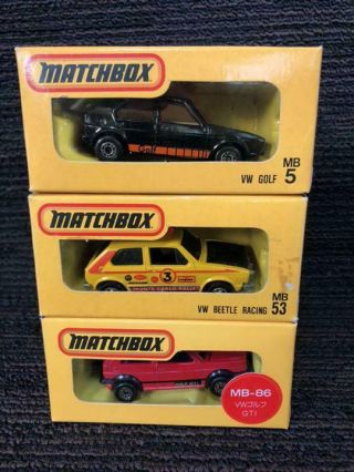 Matchbox Japan Vw【lot Of 3】fast From Japan With Tracking (7073n)