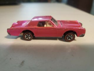 1969 Hot Wheels Redline Custom Continental Mk Iii Hot Pink Usa