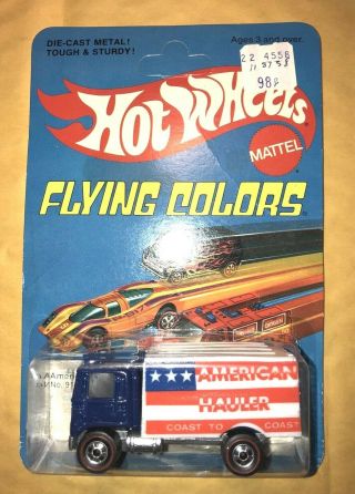 1975 Hot Wheels Flying Colors Redline American Hauler - & Still Carded