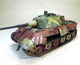 Pro - Built 1/35 King Tiger German Heavy Tank Finished Model (in - Stock)