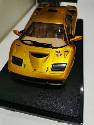 Hot Wheels 1/18 Scale Lamborghini Diablo GTR - Gold/Yellow - no box 3