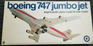 1/100 Twa Boeing 747 Jumbo Jet Model Kit By Entex