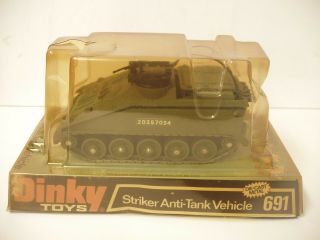Dinky Toys Military Army 691 Striker Anti - Tank Vehicle Near