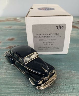 Western Models 1948 Lincoln Sedan Regal Blue Wcme 35 1:43 -
