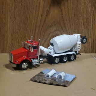 Dcp First Gear Custom Red Kenworth T800 Cement Mixer Truck Mcneilus 1/64