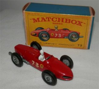 1960s.  Matchbox Lesney 73 B Ferrari Indy.  F1 Racing Car